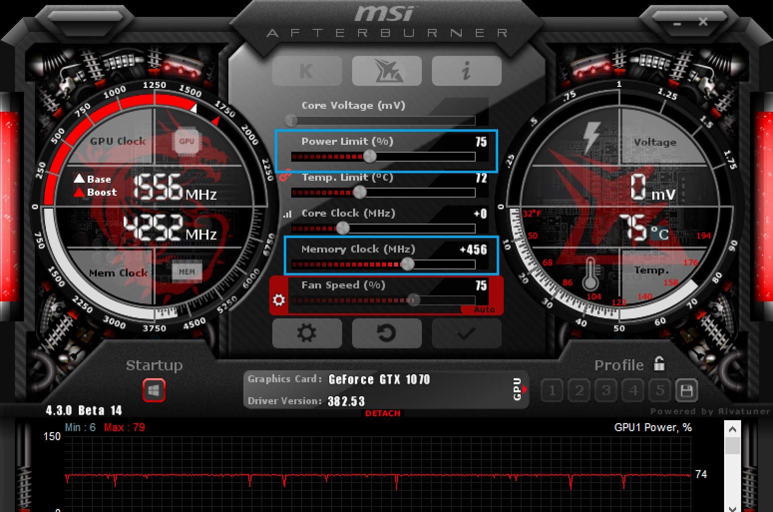 6-GPU GeForce GTX 1070 Dual-Mining System für Ethereum und Decred