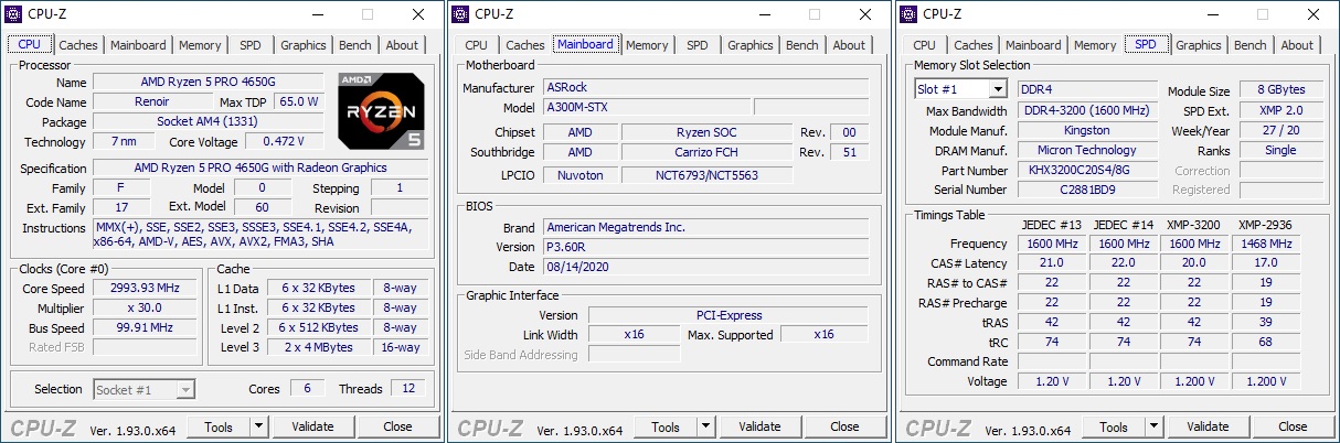 AMD Ryzen 5 PRO 4650G (Renoir) mit 65, 45 und 35 Watt cTDP getestet