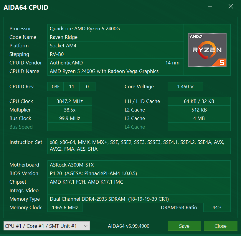 ASRock DeskMini A300 mit AMD Ryzen 5 2400G im Test