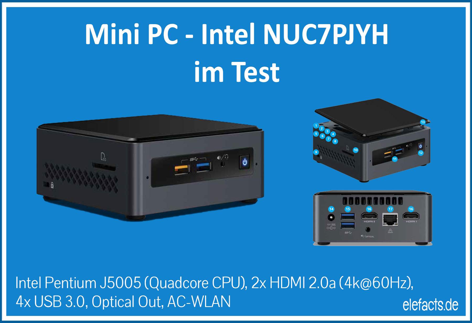 Intel NUC7PJYH im Test mit LibreELEC und unter Windows 10