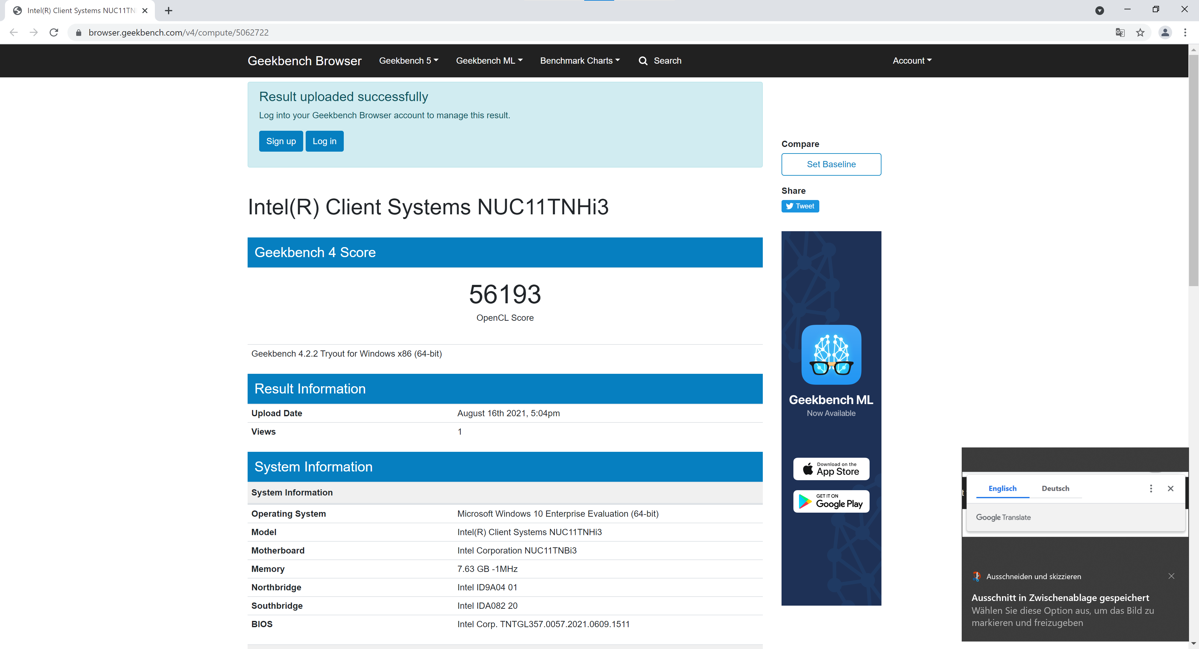Intel NUC Pro Kit NUC11TNHi3 im Test mit Windows 10 als Office PC