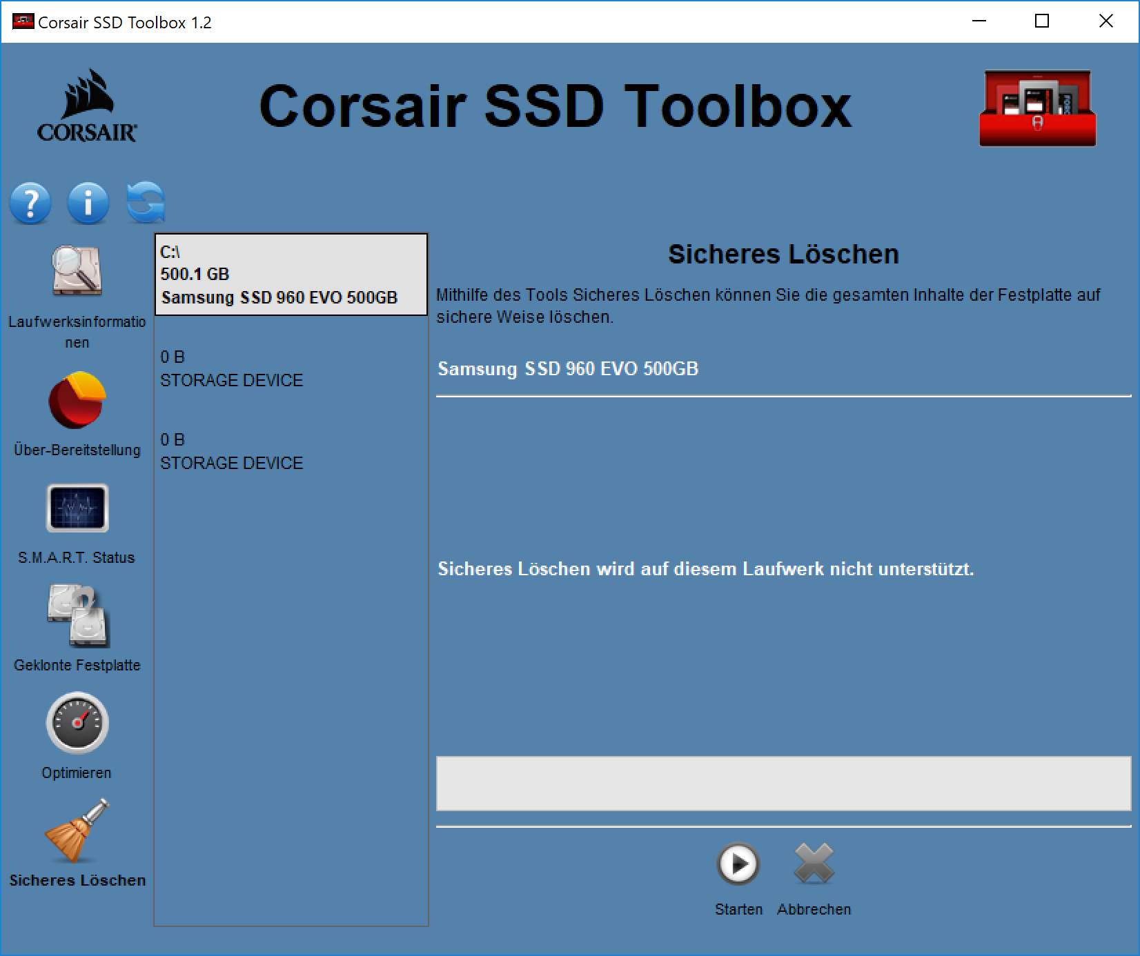 SSD komplett und sicher löschen unter Windows (Secure Erase)