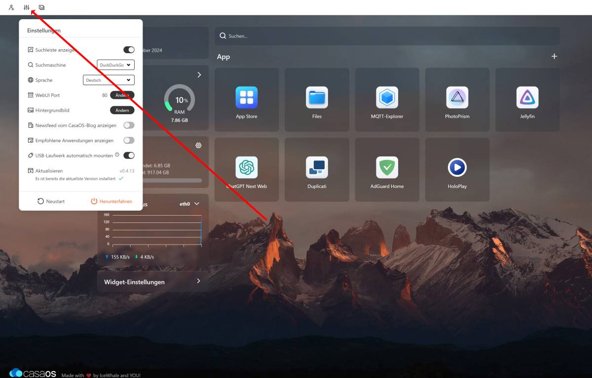 CasaOS Einführung - Einfacher geht Docker kaum !